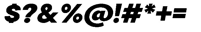 Gorvain Black Expanded Slanted Font OTHER CHARS