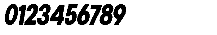Gorvain Black Semi Condensed Slanted Font OTHER CHARS