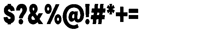 Gorvain Black Semi Condensed Font OTHER CHARS