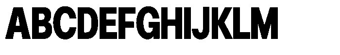 Gorvain Black Semi Condensed Font UPPERCASE