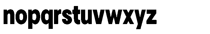 Gorvain Black Semi Condensed Font LOWERCASE