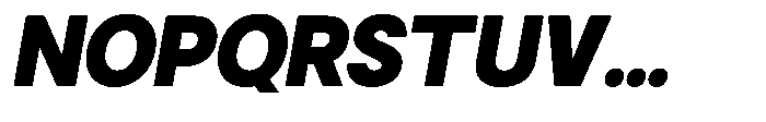 Gorvain Black Semi Expanded Slanted Font UPPERCASE