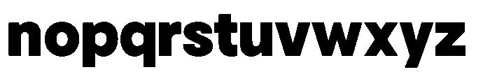 Gorvain Black Semi Expanded Font LOWERCASE