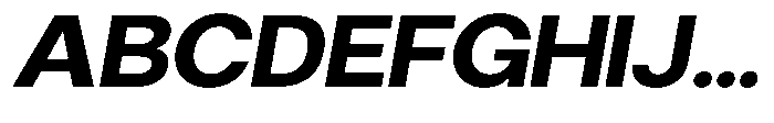 Gorvain Bold Expanded Slanted Font UPPERCASE