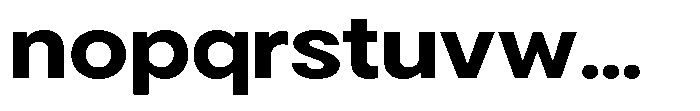 Gorvain Bold Expanded Font LOWERCASE