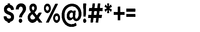 Gorvain Bold Semi Condensed Font OTHER CHARS