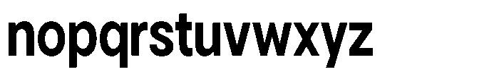 Gorvain Bold Semi Condensed Font LOWERCASE