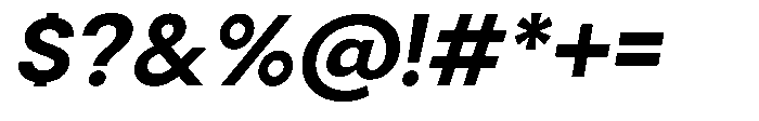 Gorvain Bold Semi Expanded Slanted Font OTHER CHARS