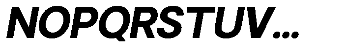 Gorvain Bold Semi Expanded Slanted Font UPPERCASE
