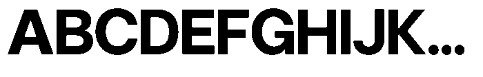 Gorvain Bold Semi Expanded Font UPPERCASE