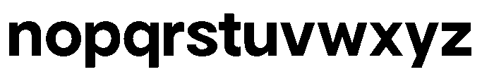 Gorvain Bold Semi Expanded Font LOWERCASE