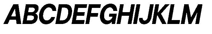 Gorvain Bold Slanted Font UPPERCASE