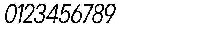 Gorvain Condensed Slanted Font OTHER CHARS