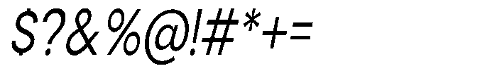 Gorvain Condensed Slanted Font OTHER CHARS