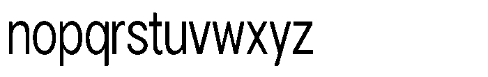 Gorvain Condensed Font LOWERCASE