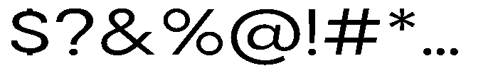 Gorvain Expanded Font OTHER CHARS