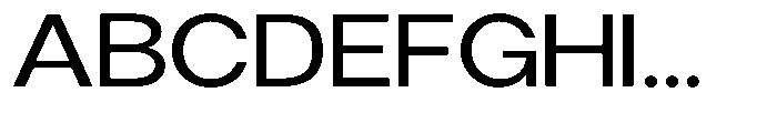 Gorvain Expanded Font UPPERCASE