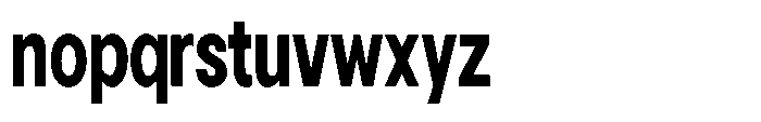 Gorvain Extra Bold Condensed Font LOWERCASE