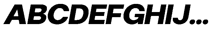 Gorvain Extra Bold Expanded Slanted Font UPPERCASE