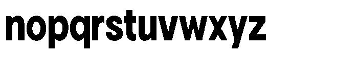 Gorvain Extra Bold Semi Condensed Font LOWERCASE