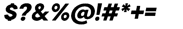Gorvain Extra Bold Semi Expanded Italic Font OTHER CHARS