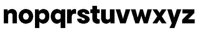 Gorvain Extra Bold Semi Expanded Font LOWERCASE