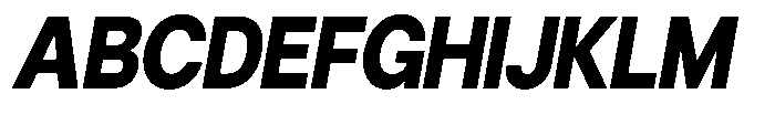 Gorvain Extra Bold Slanted Font UPPERCASE