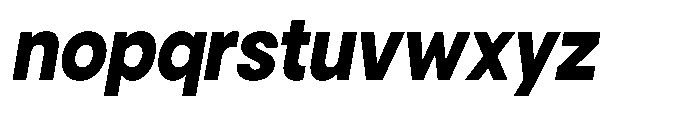 Gorvain Extra Bold Slanted Font LOWERCASE