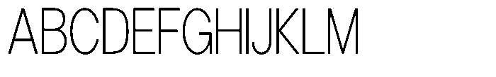Gorvain Extra Light Condensed Font UPPERCASE