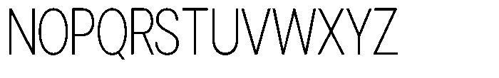 Gorvain Extra Light Condensed Font UPPERCASE