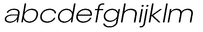 Gorvain Extra Light Expanded Slanted FONT