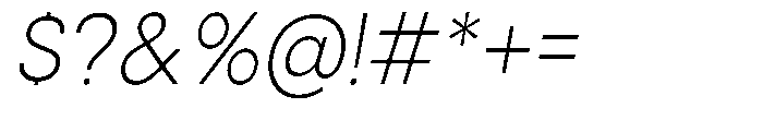 Gorvain Extra Light Sem Condensed Italic Font OTHER CHARS