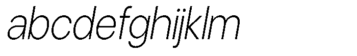 Gorvain Extra Light Sem Condensed Italic FONT