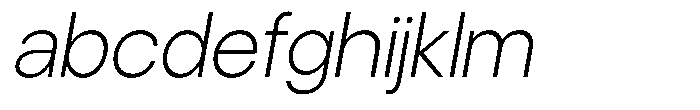Gorvain Extra Light Slanted FONT