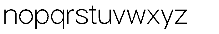 Gorvain Extra Light Font LOWERCASE