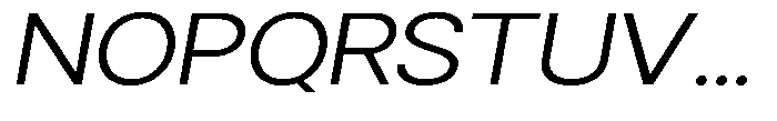 Gorvain Light Expanded Slanted Font UPPERCASE