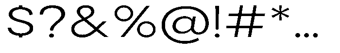 Gorvain Light Expanded Font OTHER CHARS