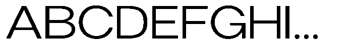 Gorvain Light Expanded Font UPPERCASE