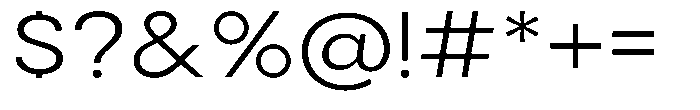 Gorvain Light Semi Expanded Font OTHER CHARS