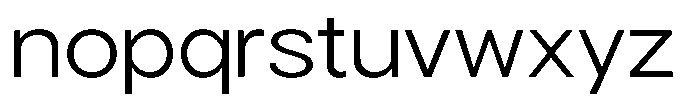 Gorvain Light Semi Expanded Font LOWERCASE