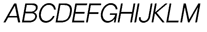 Gorvain Light Slanted Font UPPERCASE