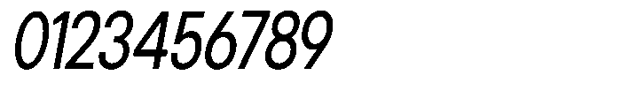 Gorvain Medium Condensed Slanted Font OTHER CHARS