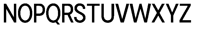 Gorvain Medium Semi Condensed Font UPPERCASE