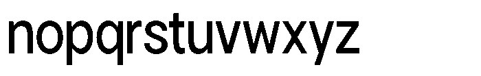 Gorvain Medium Semi Condensed Font LOWERCASE