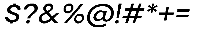 Gorvain Medium Semi Expanded Slanted Font OTHER CHARS