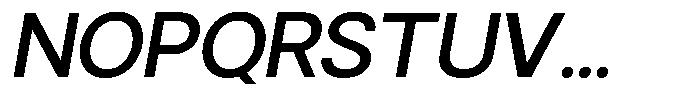 Gorvain Medium Semi Expanded Slanted Font UPPERCASE
