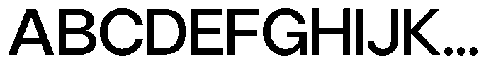 Gorvain Medium Semi Expanded Font UPPERCASE