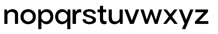 Gorvain Medium Semi Expanded Font LOWERCASE