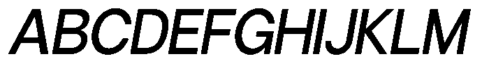 Gorvain Medium Slanted Font UPPERCASE