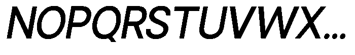 Gorvain Medium Slanted Font UPPERCASE